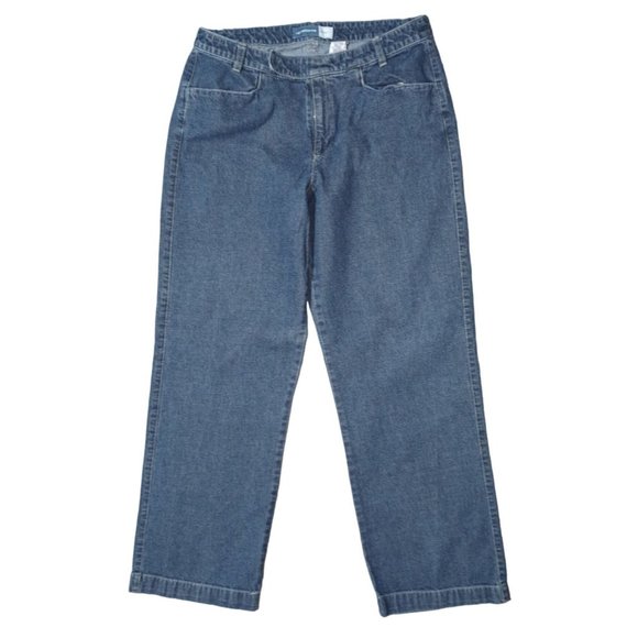 Liz Claiborne Jeans Womens Size 12 Trouser Fit Blue Denim - Picture 3 of 13